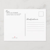 大切な予定が変更になりました - 新しい日程のお知らせ 手書き インビテーションポストカード (裏面)