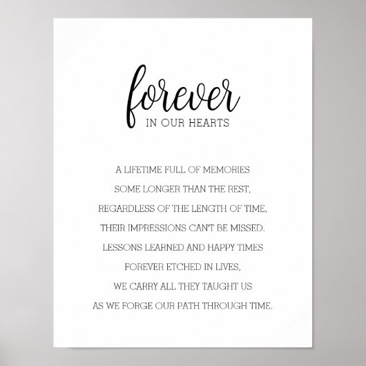 大切な人たちをいつまでも心に　追悼ウォールアート ポスター (正面)