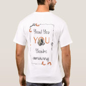 大切な人のための自己愛リマインドギフト Tシャツ (裏面)