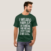 大切な人のため紫色を身に着けるてんかん Tシャツ (正面フル)