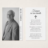 大切な人の永遠の記憶 フォトメモリアルカード (正面&裏面)