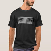 大切な人の目の写真のカスタムTシャツ Tシャツ (正面)