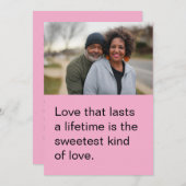 大切な人へのバレンタインデーのフラットカード シーズンカード (正面/裏面)