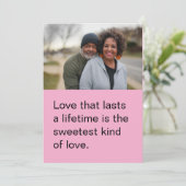 大切な人へのバレンタインデーのフラットカード シーズンカード (スタンド正面)