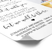 大切な人への想い出　３枚の写真で綴るウェディングメモリアル ポスター (角)