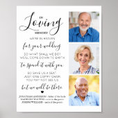 大切な人への想い出　３枚の写真で綴るウェディングメモリアル ポスター (正面)