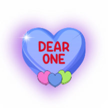 大切な人への紫ハートバレンタインキャンディー