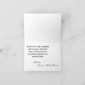 大切な人へ贈る感謝の気持ち 私の心の鍵 カントリーウッド 折りたためるサンキューカード サンキューカード (内部)