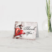 大切な人へ贈る感謝の気持ち 私の心の鍵 カントリーウッド 折りたためるサンキューカード サンキューカード (正面)