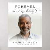 大切な人よ、永遠に私たちの心の中に。 フォト 現代スクリプト ポスター (正面)