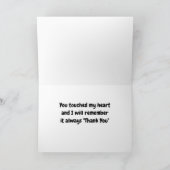 大切な人を失った後の「ありがとう」 カード (内部)
