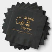 「大切な人を見つけた」ウェディングシャワーのカスタムナプキン 箔ナプキン (インサイチュ (積み重ね))