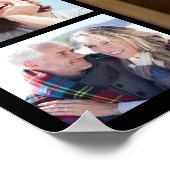 大切な人永遠に心の中に マルチ写真コラージュ追悼 ポスター (角)