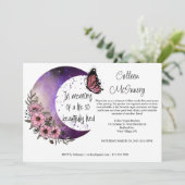 大切な人生を偲んで。編集可能 招待状 (スタンド正面)