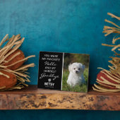 大切な別れの記念 | 最も辛い別れ ペットメモリアル フォトプラーク (側面)