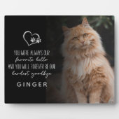 大切な別れ 猫 追悼記念 フォトプラーク (正面)