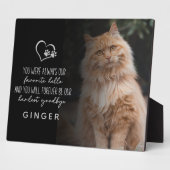 大切な別れ 猫 追悼記念 フォトプラーク (側面)