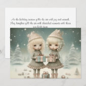 大切な友情:クリスマスの願い シーズンカード (正面/裏面)