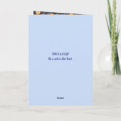 大切な友達のためのクリスマスカード サンキューカード (裏面)