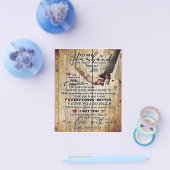 大切な夫への手紙 、 愛の名言 ギフト チラシ (シングル)