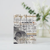 大切な夫への手紙 、 愛の名言 ギフト 招待状 (スタンド正面)