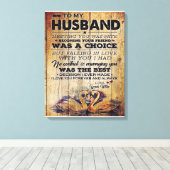 大切な夫へ　インテリア | 結婚記念日のプレゼント キャンバスプリント (インサイチュ (ウッドフロア))