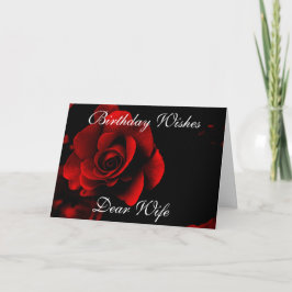 大切な妻へのグリーティングカード サンキューカード