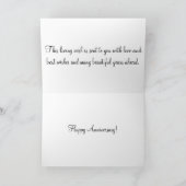 大切な娘と息子へ 結婚記念日のカード カード (内部)