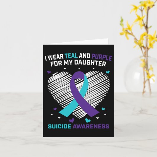 大切な娘を自殺で失った悲しみを癒すギフト 自殺予防啓発 カード (黄色い花)