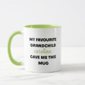 大切な孫が私のために名付けてくれた特別な名前なの マグカップ (左)