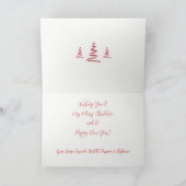 大切な家族とペットのためのクリスマス シーズンカード (内部)