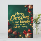 大切な家族にクリスマスの願い シーズンカード (スタンド正面)