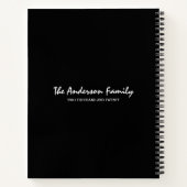 大切な家族　オリジナルテキスト　９枚の写真コラージュ ノートブック (裏面)