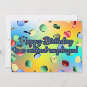 大切な従業員へのハッピーバースデー カード (正面)