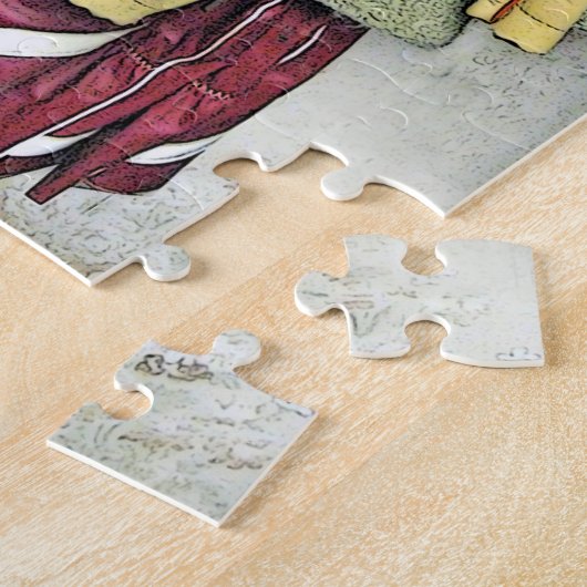 大切な思い出ア図解入りの、写真付きのート ジグソーパズル (側面)