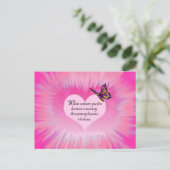 大切な思い出バタフライ詩 ポストカード (スタンド正面)