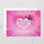 大切な思い出バタフライ詩 ポストカード (正面/裏面)