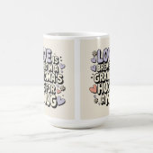 大切な思い出心地よい祖母 コーヒーマグカップ (中央)