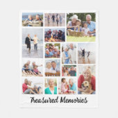 大切な思い出15写真 フリースブランケット (正面)