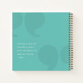 大切な思い出：かわいい事私の子供が言った ノートブック (裏面)