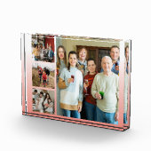 大切な思い出:カスタマイズ可能な4枚の写真コラージュ フォトブロック (右)