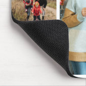 大切な思い出：カスタマイズ可能な4枚の写真コラージュ マウスパッド (コーナー)