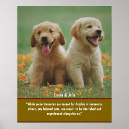大切な愛犬を思い出すためのユニークなギフト - ペットの記憶をプリントに ポスター