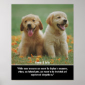 大切な愛犬を思い出すためのユニークなギフト - ペットの記憶をプリントに ポスター (正面)