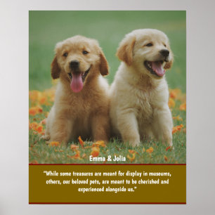 大切な愛犬を思い出すためのユニークなギフト、ペットの追悼プリント ポスター