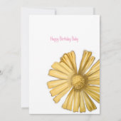 大切な我が子のデイジー 招待状 (裏面)