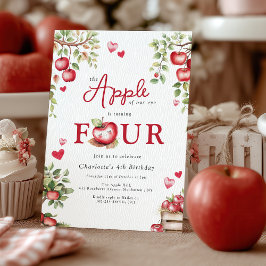 大切な我が子の4歳の誕生日をお祝いしよう 招待状