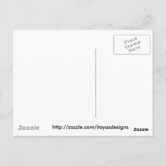 大切な抽象芸術アート風景赤い木 ポストカード (裏面)