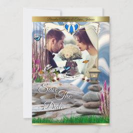 大切な日をお知らせします - 保存日付付招待状 招待状