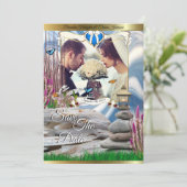 大切な日をお知らせします - 保存日付付招待状 招待状 (スタンド正面)